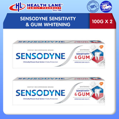 SENSODYNE SENSITIVITY & GUM PEMUTIH (100G X 2)